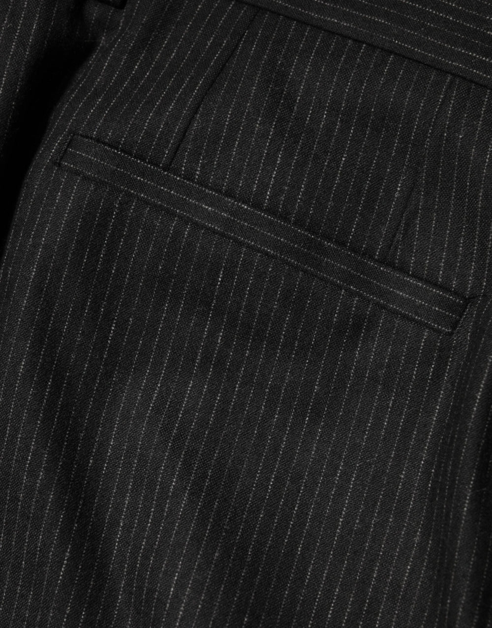 Dolce & Gabbana Black Cotton Mid Waist Dress Trouser Pants - IT52 | XL - Trousers