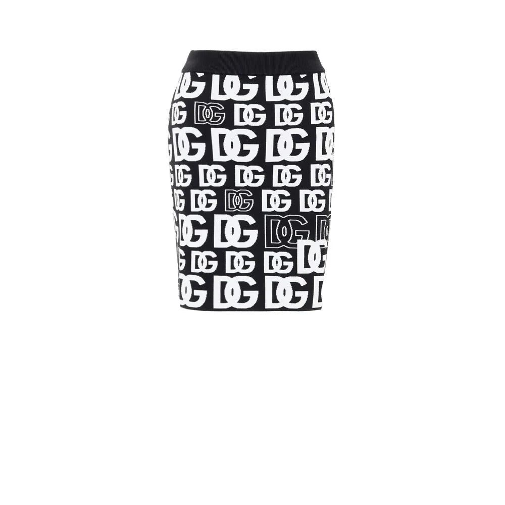 Dolce & Gabbana Black Cotton Mini Skirt - IT40|S