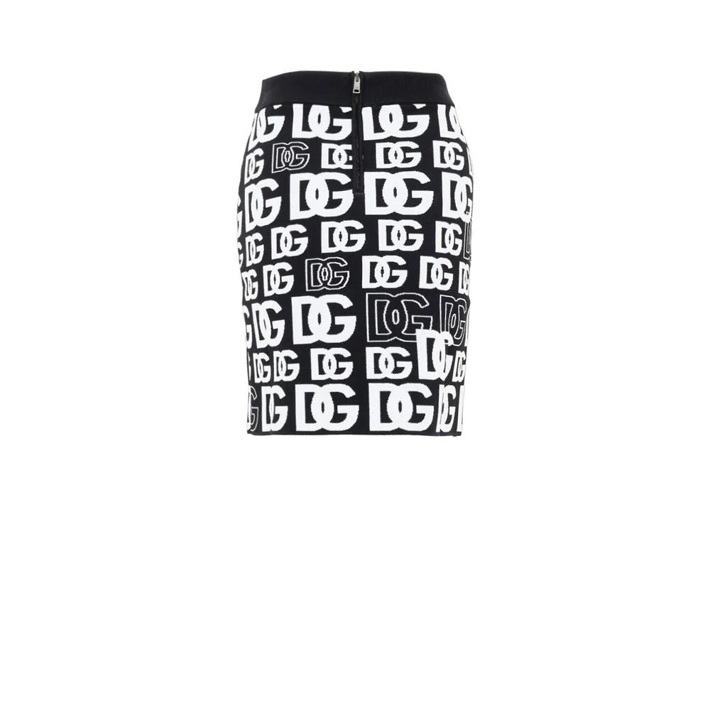 Dolce & Gabbana Black Cotton Mini Skirt - IT40|S
