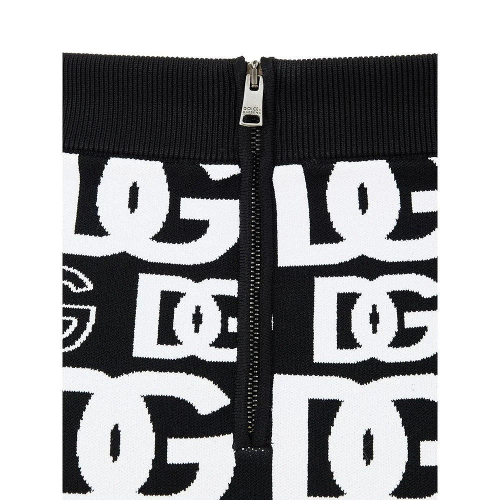 Dolce & Gabbana Black Cotton Mini Skirt - IT40|S