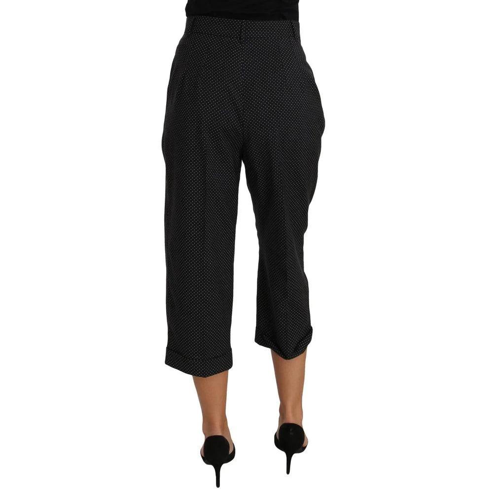 Dolce & Gabbana Black Cotton Pants - IT42