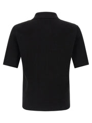 Dolce & Gabbana Black Cotton Polo Shirt