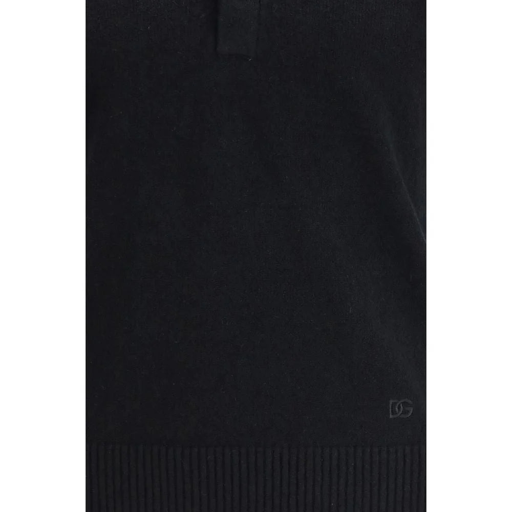 Dolce & Gabbana Black Cotton Polo Shirt - IT48 | M