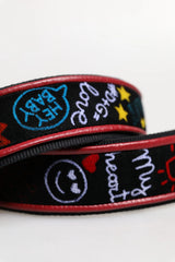 Dolce & Gabbana Black Cotton Printed Women Bag Accessory Shoulder Strap - Handbag & Wallet Accessories