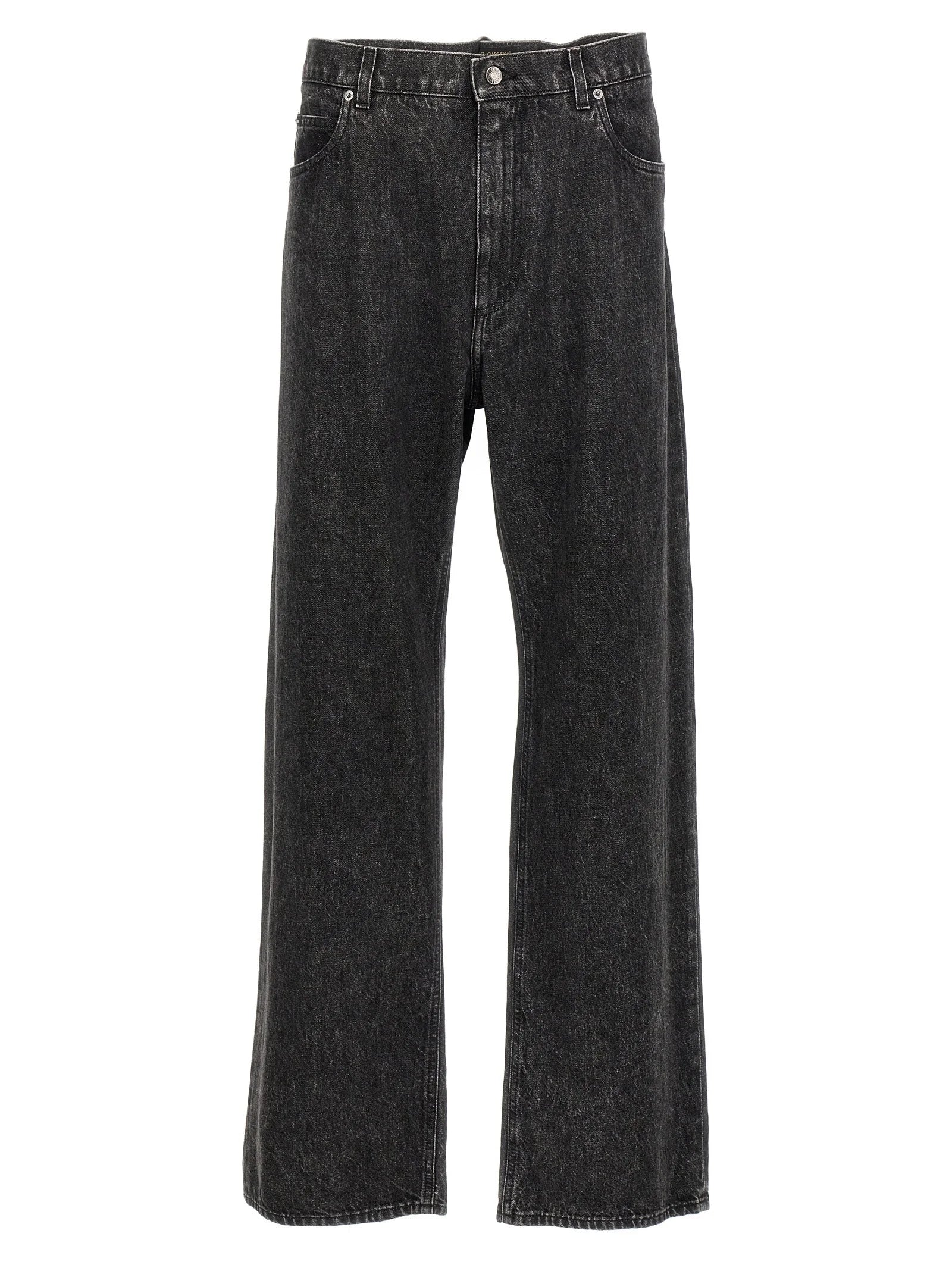 Dolce & Gabbana Black Cotton Relaxed Fit Jeans - IT46 | S