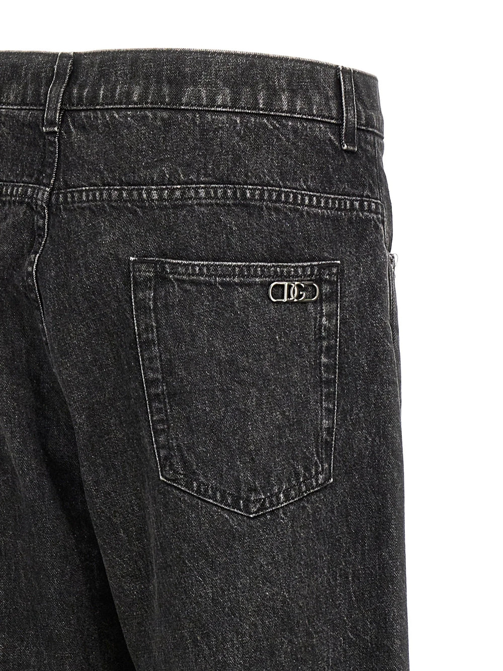 Dolce & Gabbana Black Cotton Relaxed Fit Jeans - IT46 | S