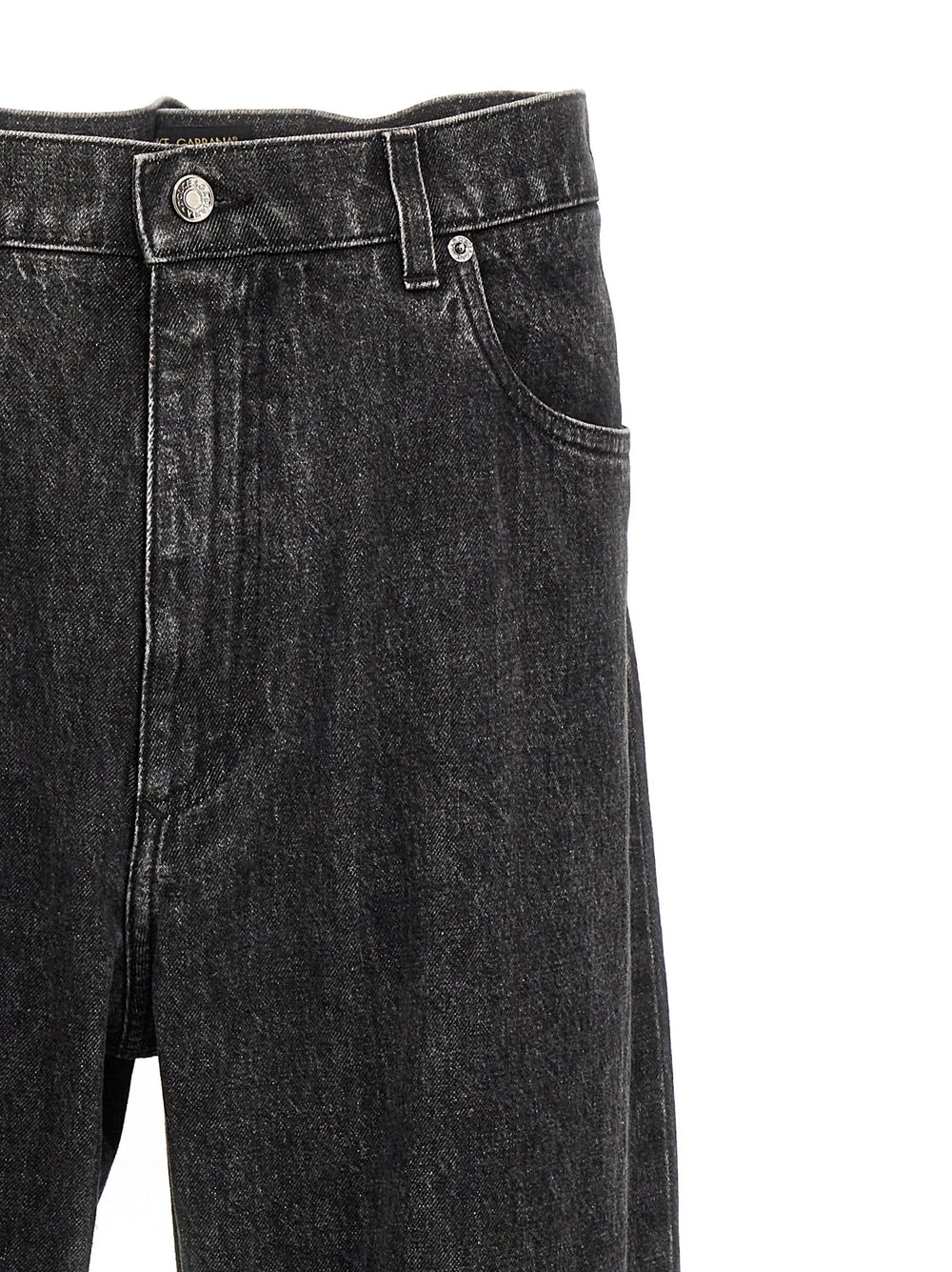 Dolce & Gabbana Black Cotton Relaxed Fit Jeans - IT46 | S