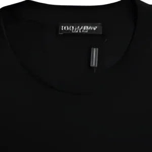Dolce & Gabbana Black Cotton Round Neck Short Sleeves T-shirt - IT54 | XL - T-Shirts
