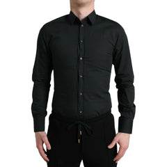 Dolce & Gabbana Black Cotton Shirt - IT38 | XXS