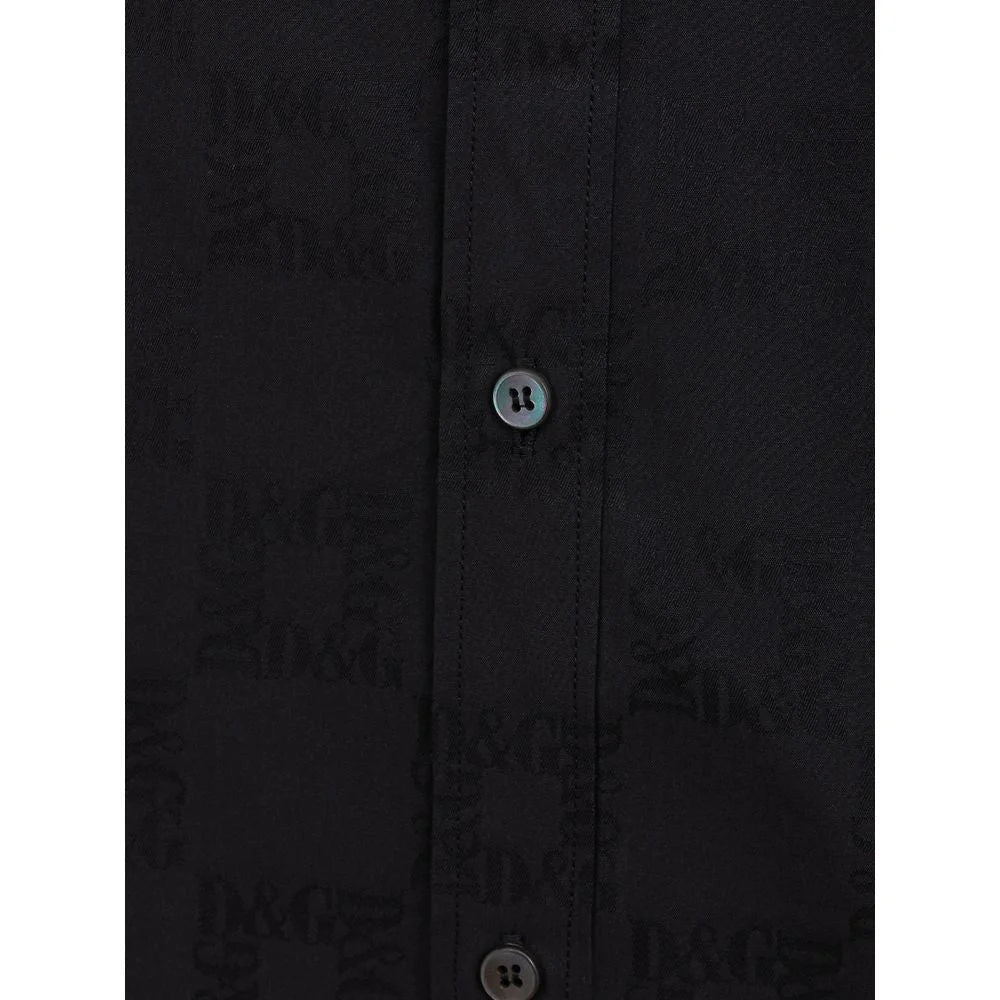 Dolce & Gabbana Black Cotton Shirt - IT39 | M - Shirts