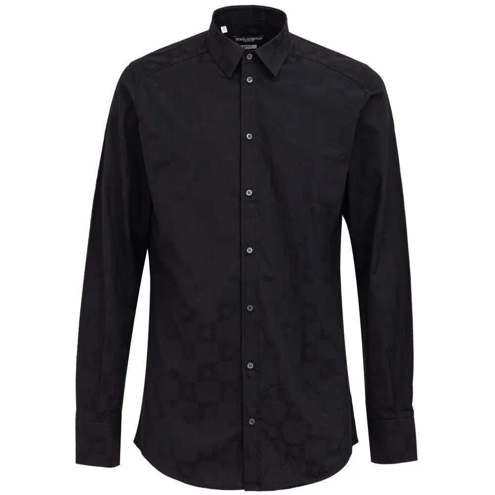 Dolce & Gabbana Black Cotton Shirt - IT39 | M - Shirts