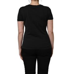 Dolce & Gabbana Black Cotton Short-Sleeve Crew Neck T-shirt - IT44 | L