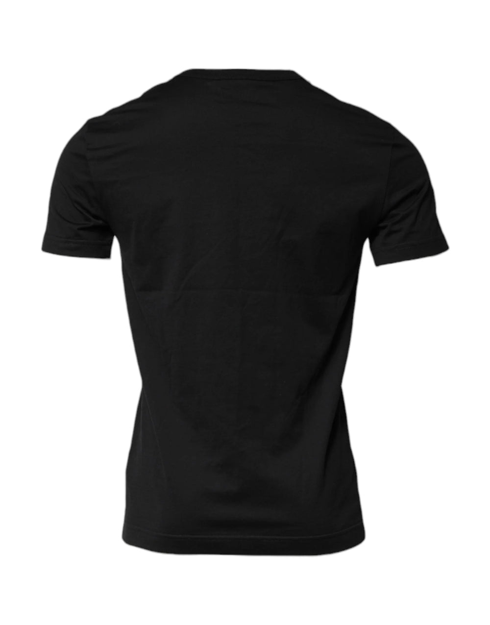 Dolce & Gabbana Black Cotton Short Sleeves Round Neck T-shirt - IT46 | S - T-Shirts