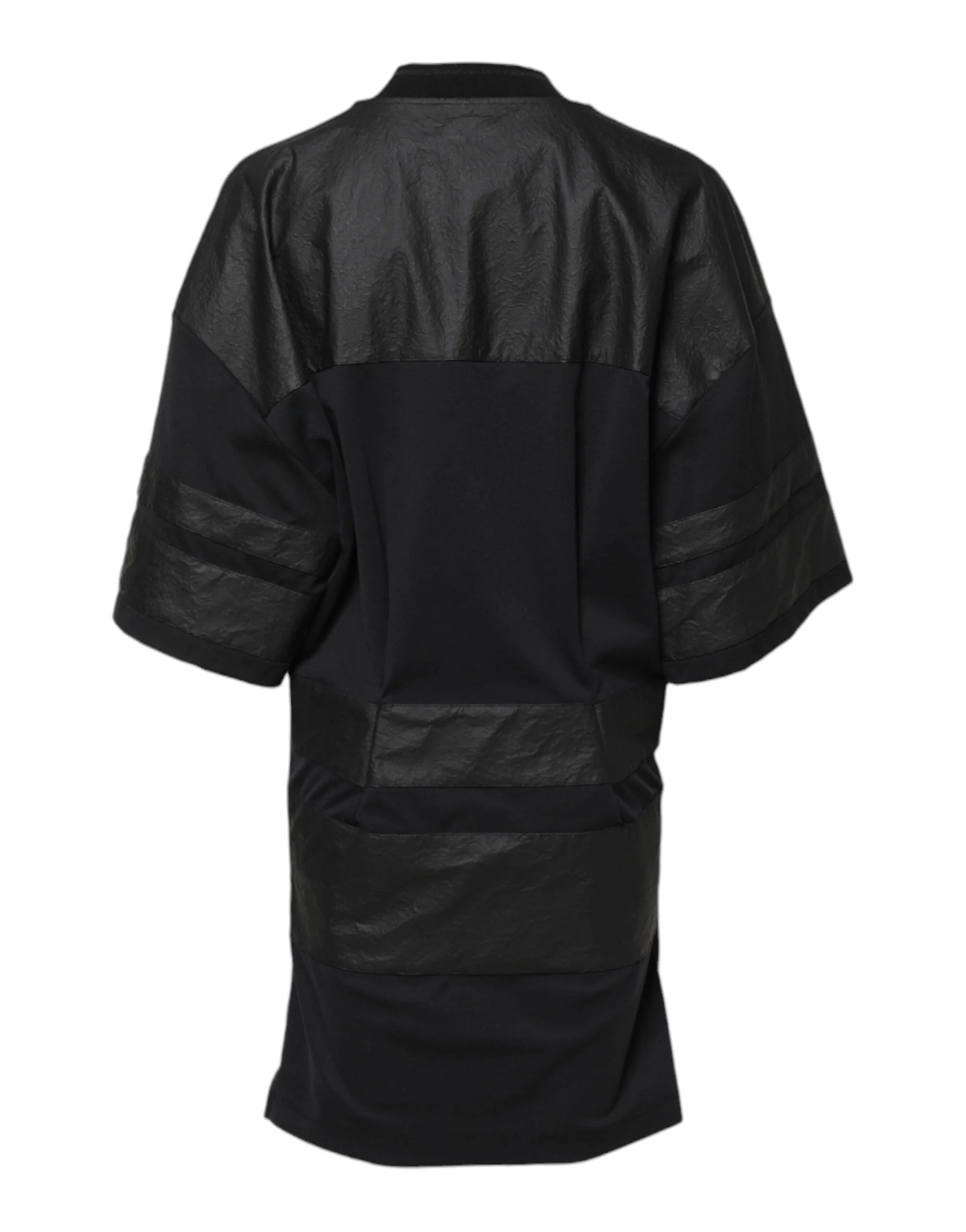 Dolce & Gabbana Black Cotton Short Sleeves V-neck T-shirt - IT40|S - T-Shirts