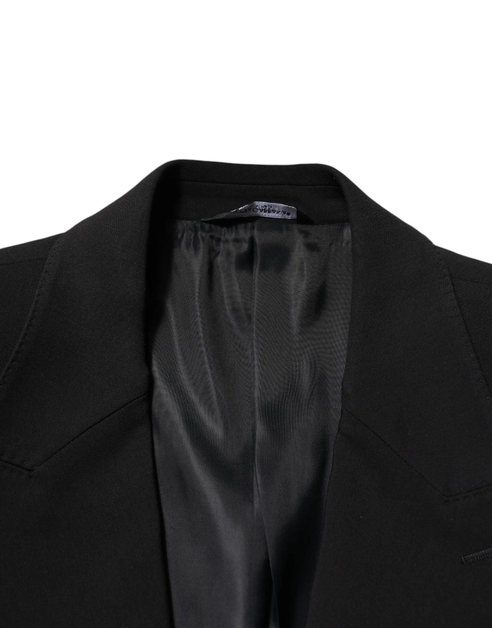 Dolce & Gabbana Black Cotton Single Breasted 2 Piece Suit - IT52 | XL - Pant Suits