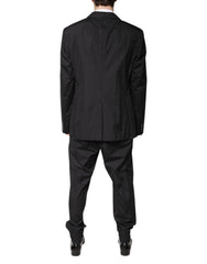 Dolce & Gabbana Black Cotton Single Breasted 2 Piece Suit - IT58 | 3XL - Suits