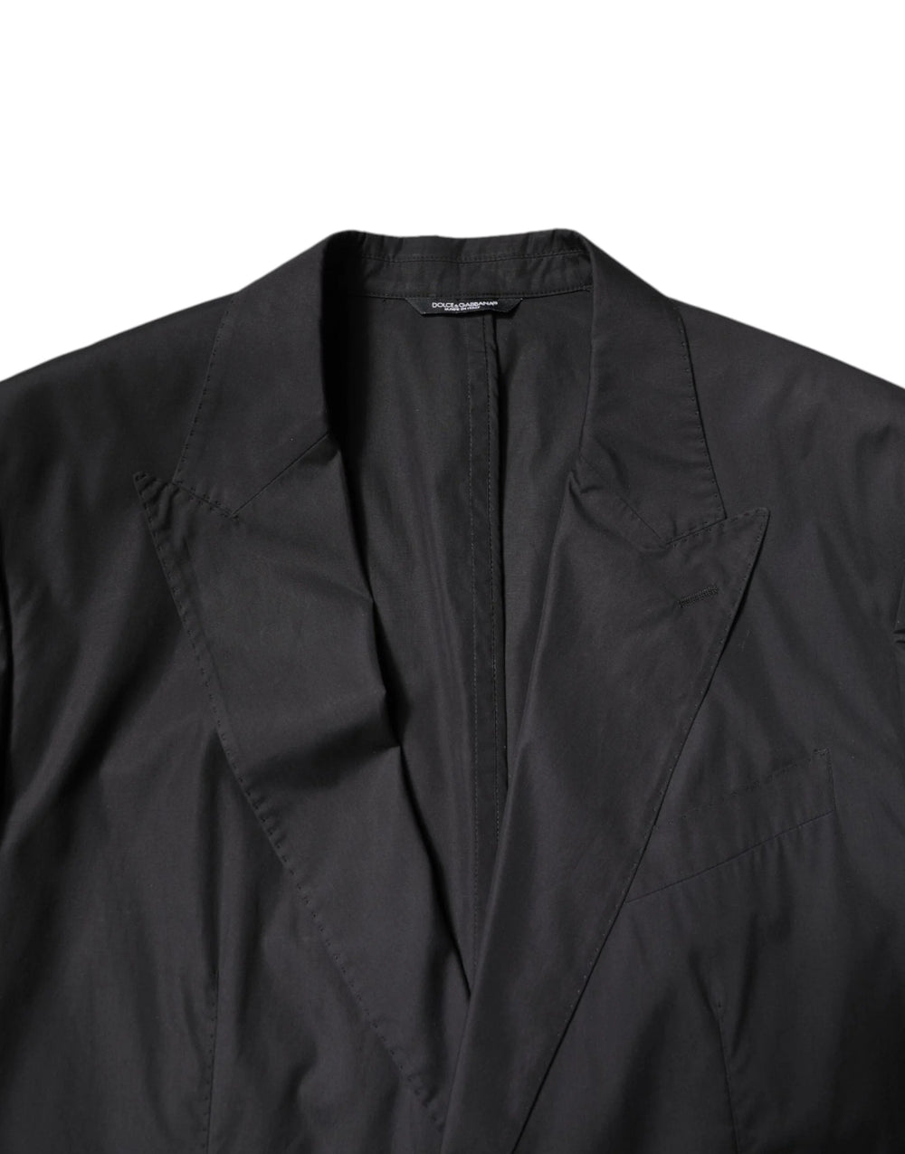 Dolce & Gabbana Black Cotton Single Breasted 2 Piece Suit - IT58 | 3XL - Suits