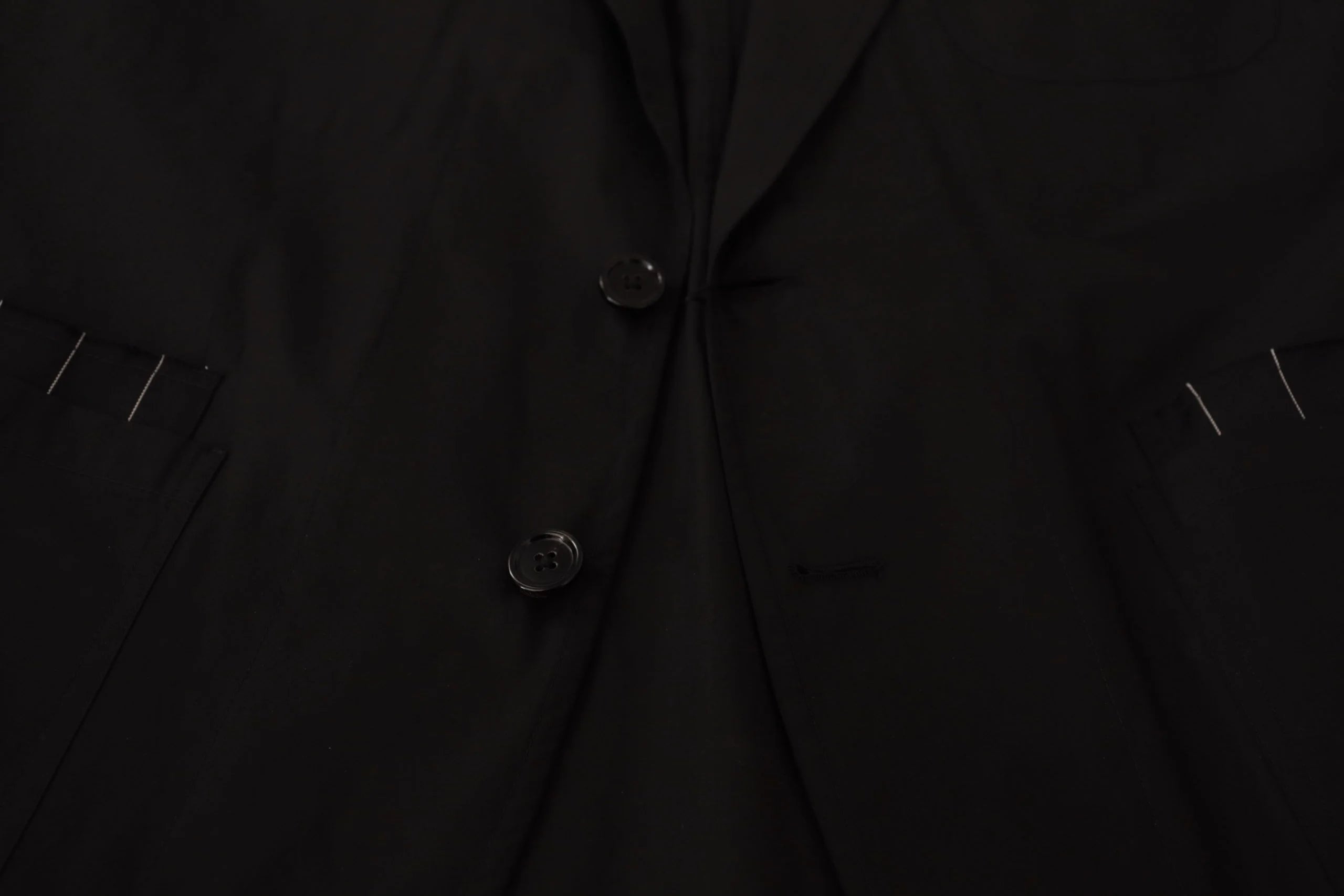 Dolce & Gabbana Black Cotton Single Breasted Blazer Jacket - Sport Jackets