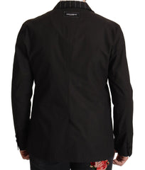 Dolce & Gabbana Black Cotton Single Breasted Blazer Jacket - Sport Jackets