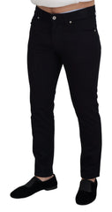 Dolce & Gabbana Black Cotton Skinny Casual Denim Jeans - IT48 | M - Jeans