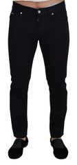 Dolce & Gabbana Black Cotton Skinny Casual Denim Jeans - IT48 | M - Jeans