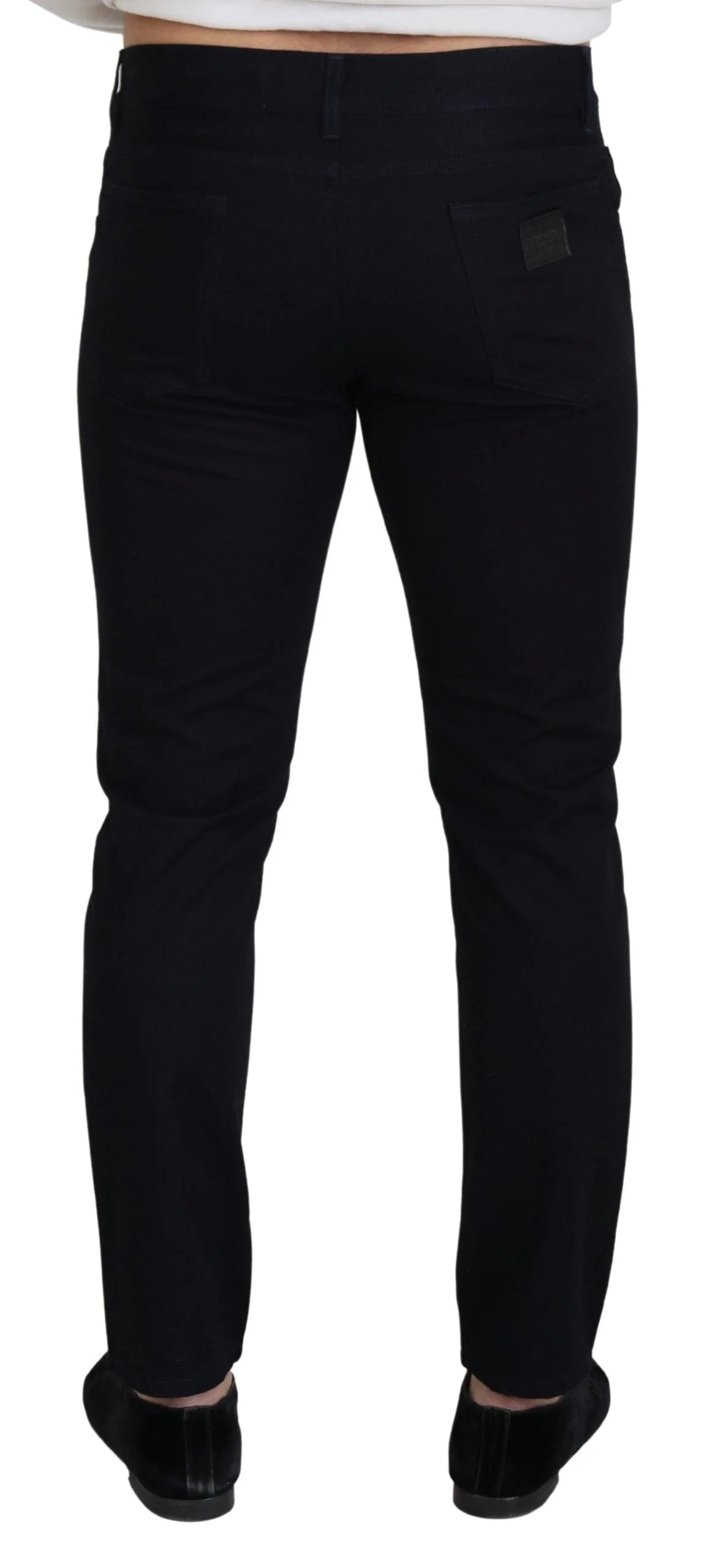 Dolce & Gabbana Black Cotton Skinny Casual Denim Jeans - IT48 | M - Jeans