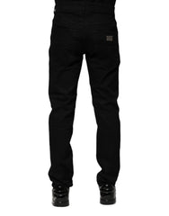 Dolce & Gabbana Black Cotton Skinny Denim Jeans - IT44 | XS