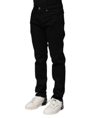 Dolce & Gabbana Black Cotton Skinny Denim Jeans - IT44 | XS