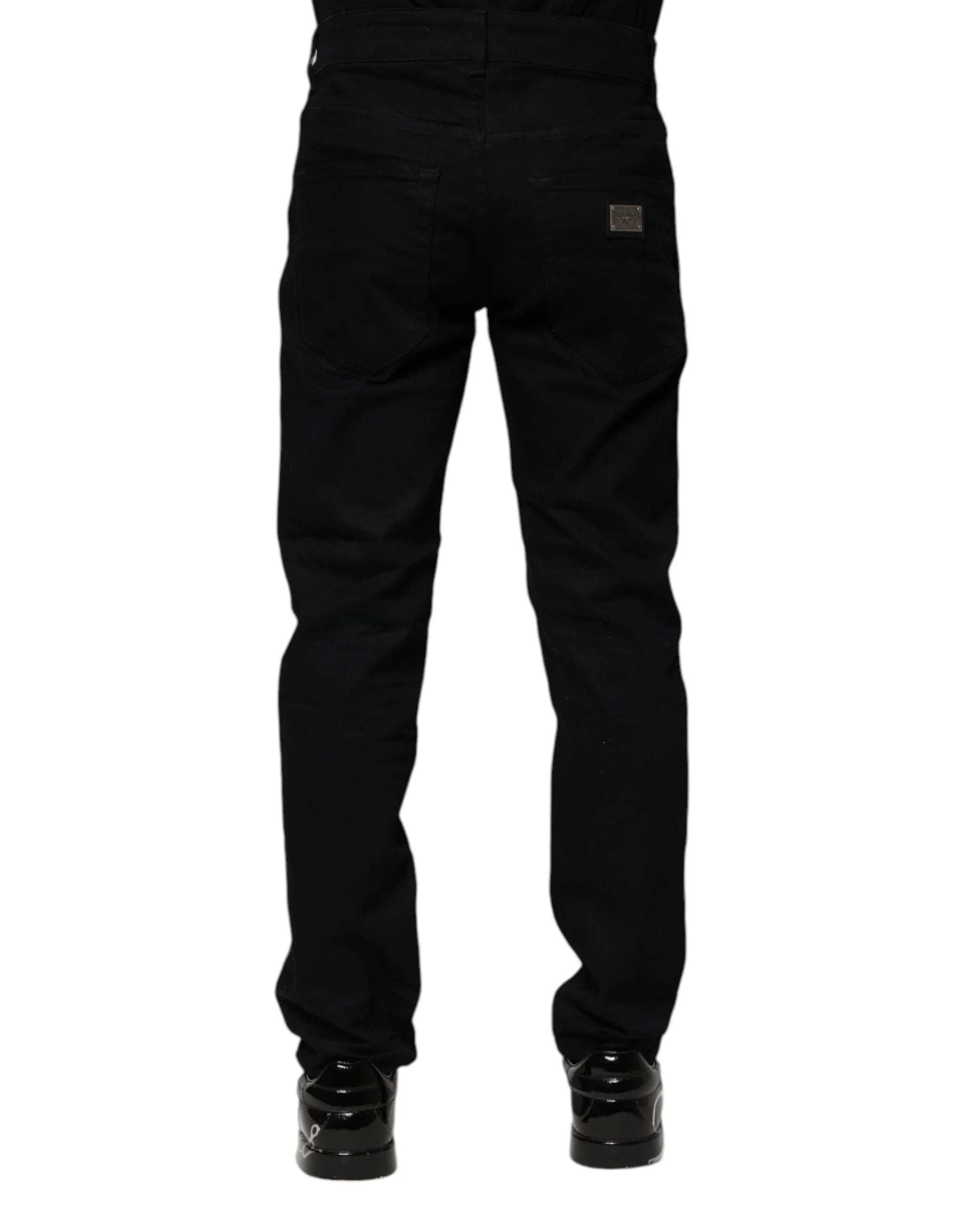 Dolce & Gabbana Black Cotton Skinny Denim Jeans - IT44 | XS