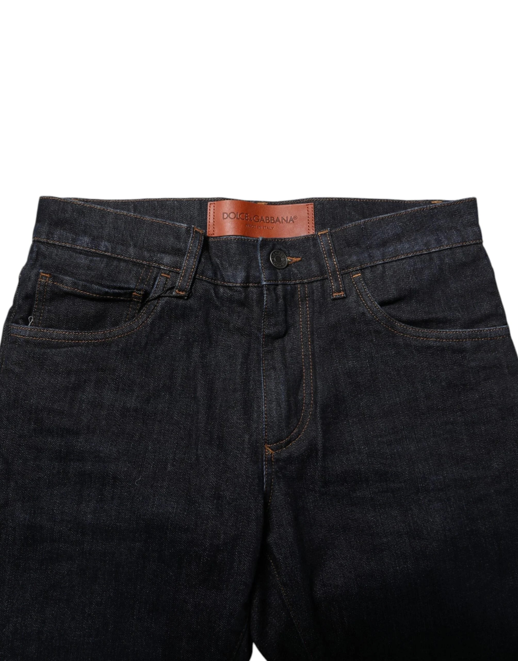 Dolce & Gabbana Black Cotton Skinny Denim Men Jeans - IT46 | S - Jeans