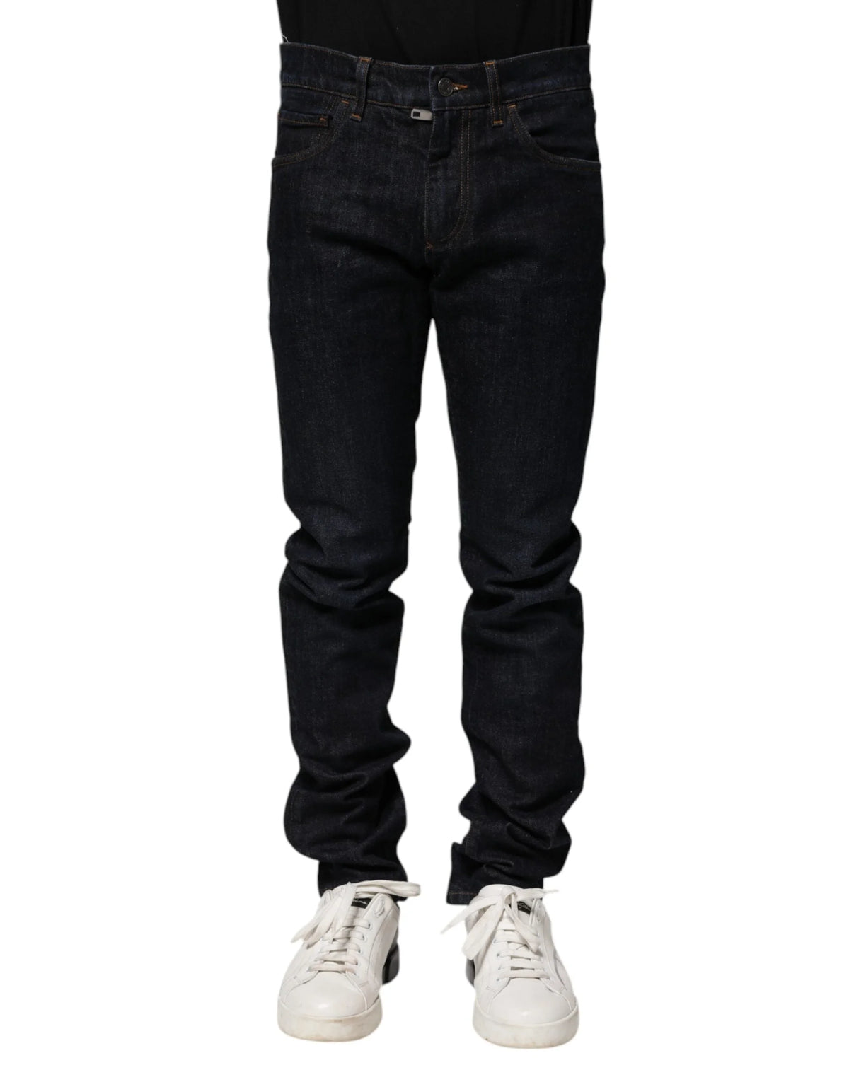 Dolce & Gabbana Black Cotton Skinny Denim Men Jeans - IT46 | S - Jeans