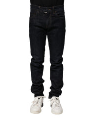 Dolce & Gabbana Black Cotton Skinny Denim Men Jeans - IT46 | S - Jeans