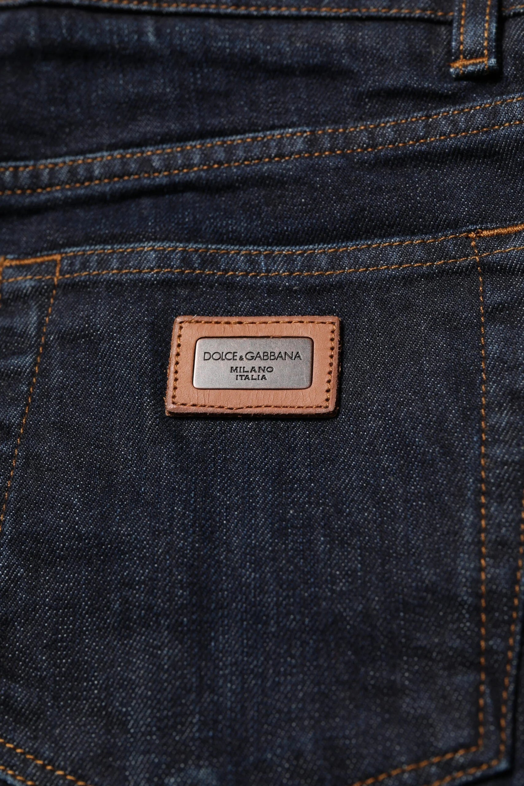 Dolce & Gabbana Black Cotton Skinny Denim Men Jeans - IT46 | S