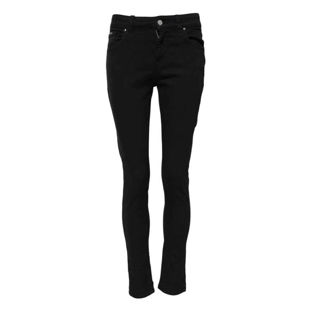 Dolce & Gabbana Black Cotton Skinny Jeans - IT38