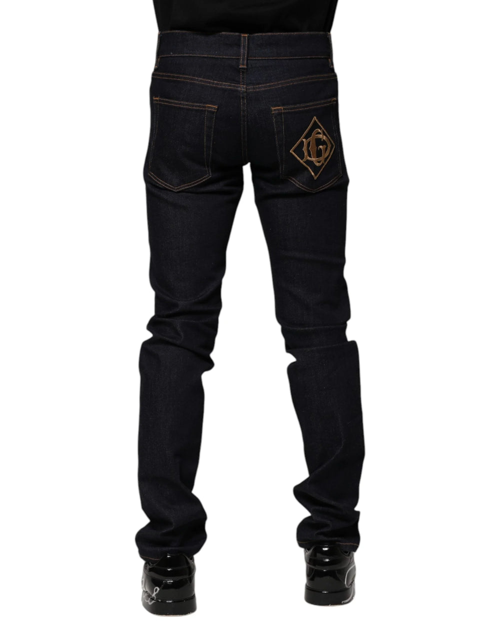 Dolce & Gabbana Black Cotton Skinny Men Denim Jeans - IT44 | XS - Jeans