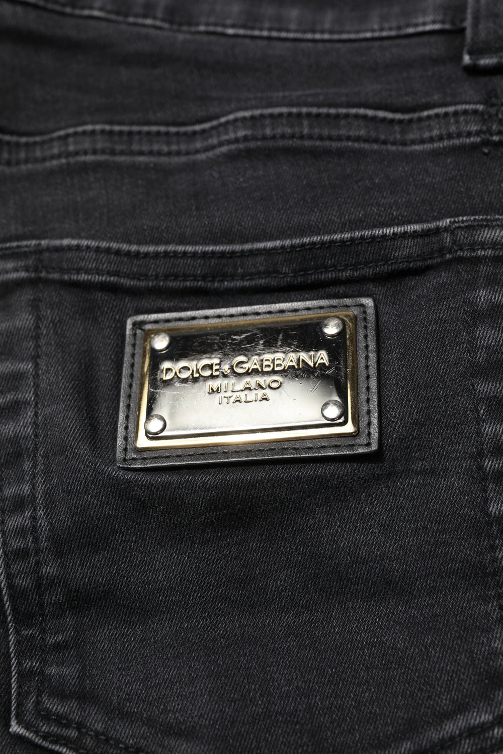Dolce & Gabbana Black Cotton Skinny Men Denim Jeans - IT46 | S