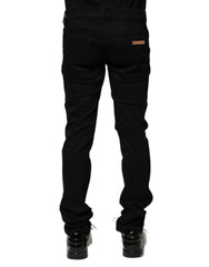Dolce & Gabbana Black Cotton Skinny Men Denim Jeans - IT46 | S