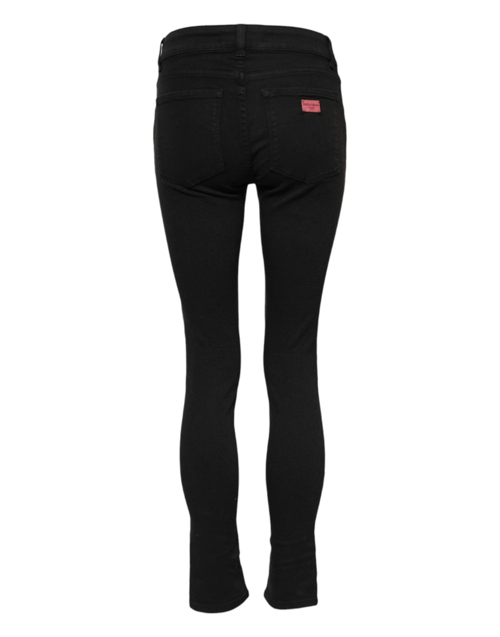 Dolce & Gabbana Black Cotton Skinny Mid Waist Denim Jeans - IT36|XXS - Jeans