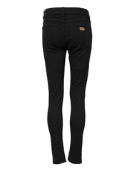 Dolce & Gabbana Black Cotton Skinny Mid Waist Denim Jeans - IT38 | XS - Jeans