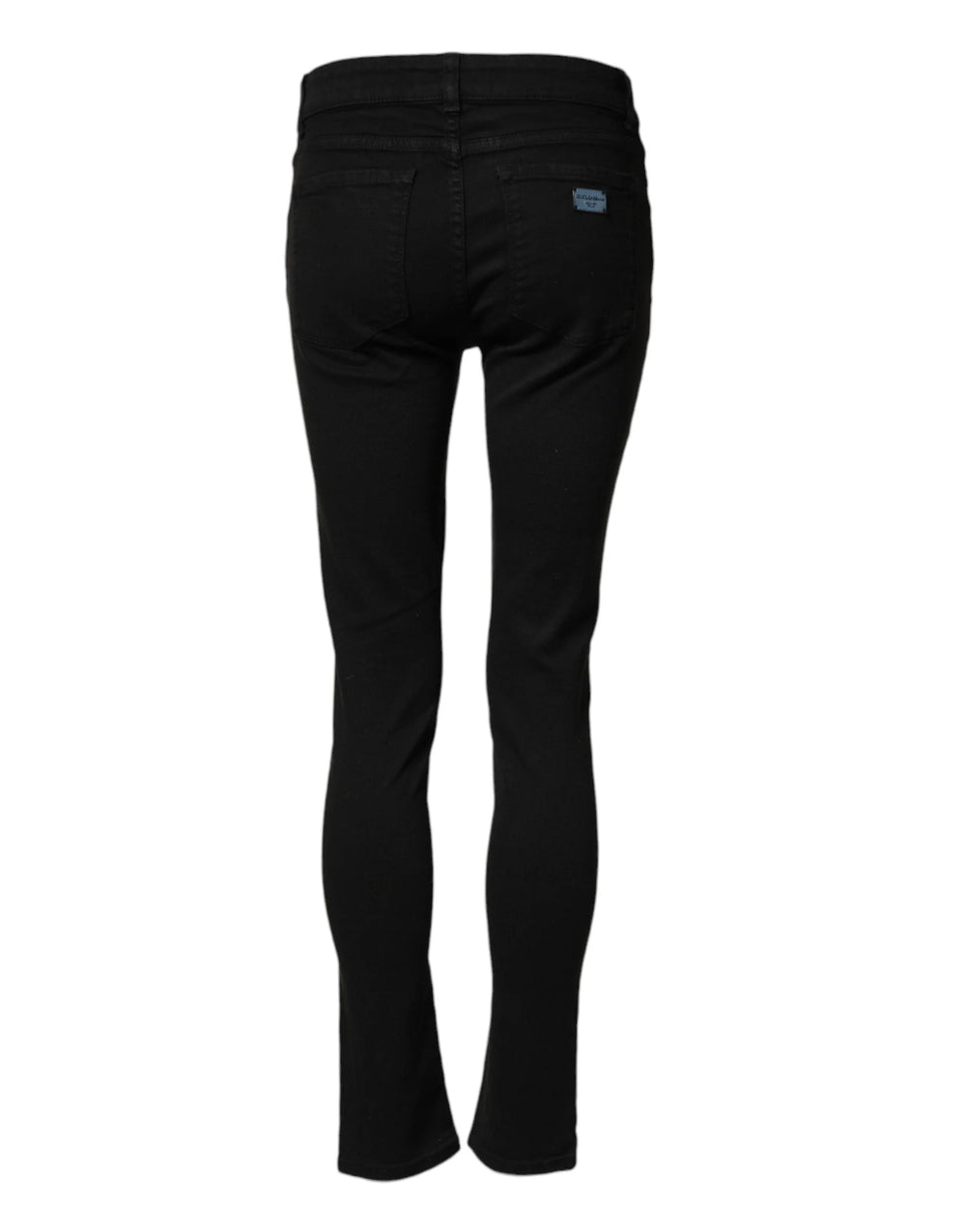 Dolce & Gabbana Black Cotton Skinny Mid Waist Denim Jeans - IT38 | XS