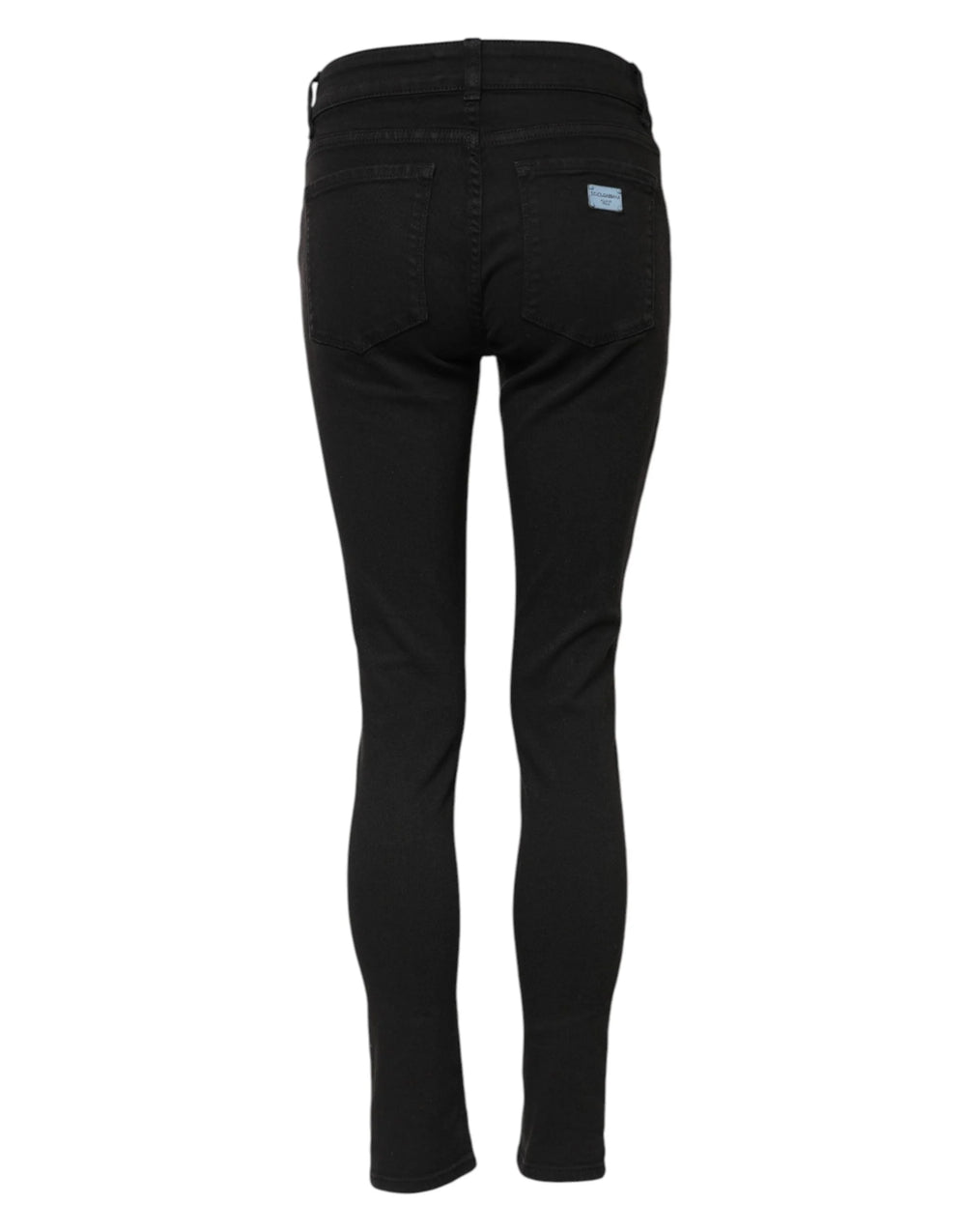 Dolce & Gabbana Black Cotton Skinny Mid Waist Denim Jeans - IT38 | XS - Jeans