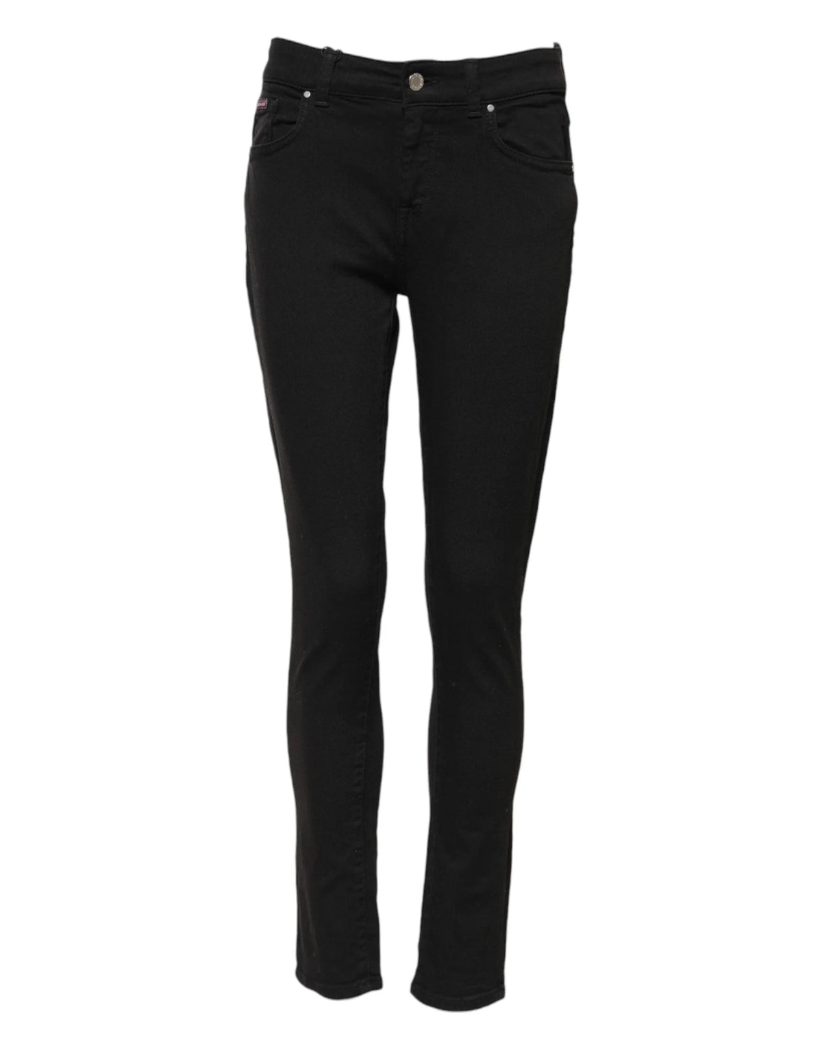 Dolce & Gabbana Black Cotton Skinny Mid Waist Denim Jeans - IT40|S