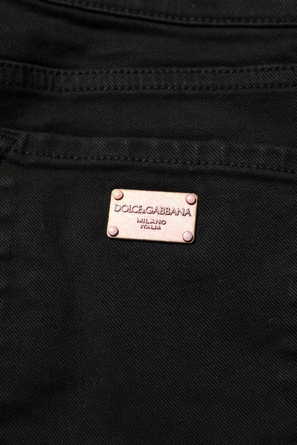 Dolce & Gabbana Black Cotton Skinny Mid Waisted Denim Jeans - IT40|S - Jeans