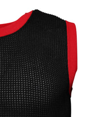 Dolce & Gabbana Black Cotton Slim Fit Round Neck T-shirt - IT48 | M - Tank Tops