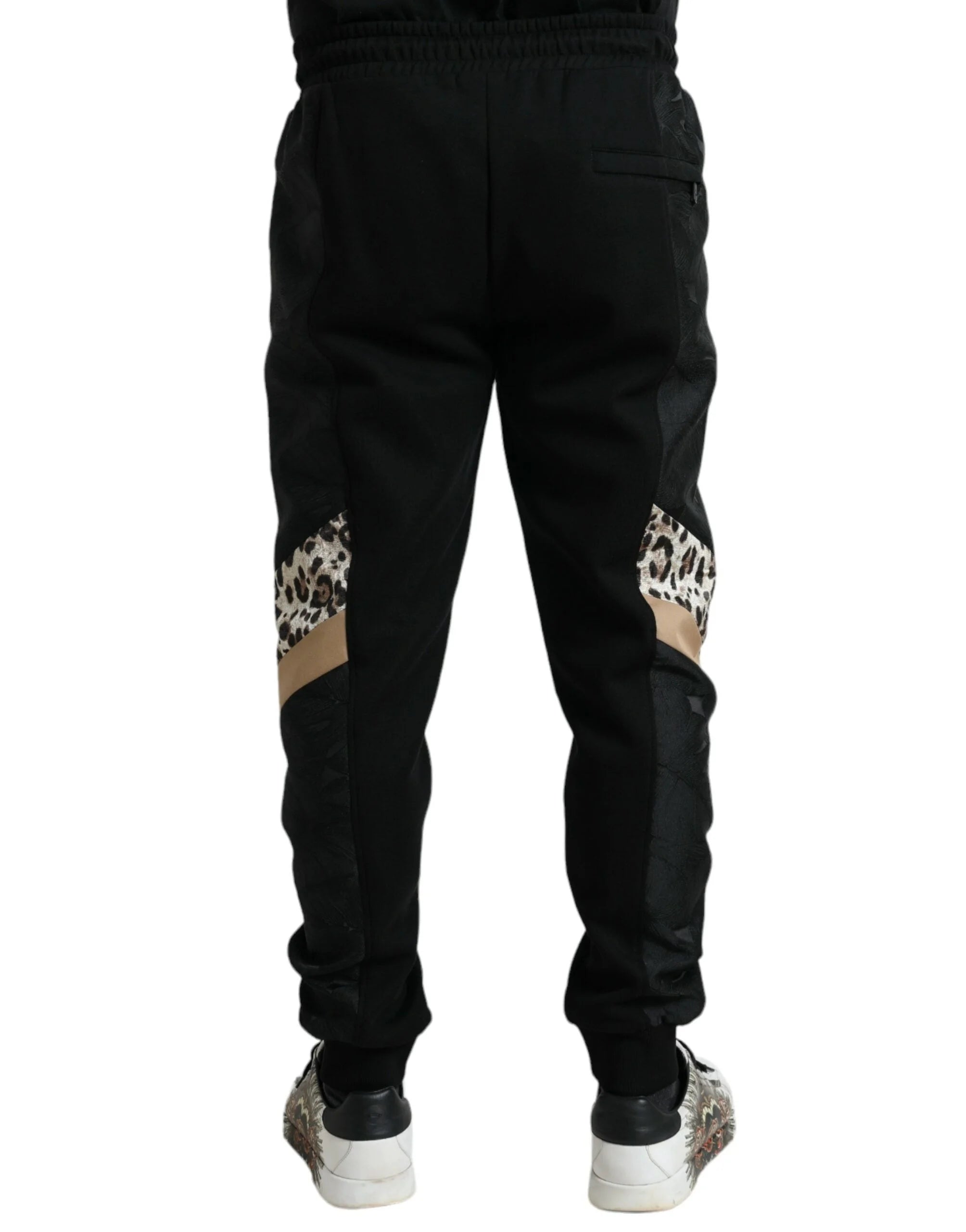 Dolce & Gabbana Black Cotton Slim Stretch Jogger Pants - IT54 | XL - Joggers