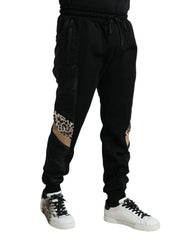 Dolce & Gabbana Black Cotton Slim Stretch Jogger Pants - IT54 | XL - Joggers