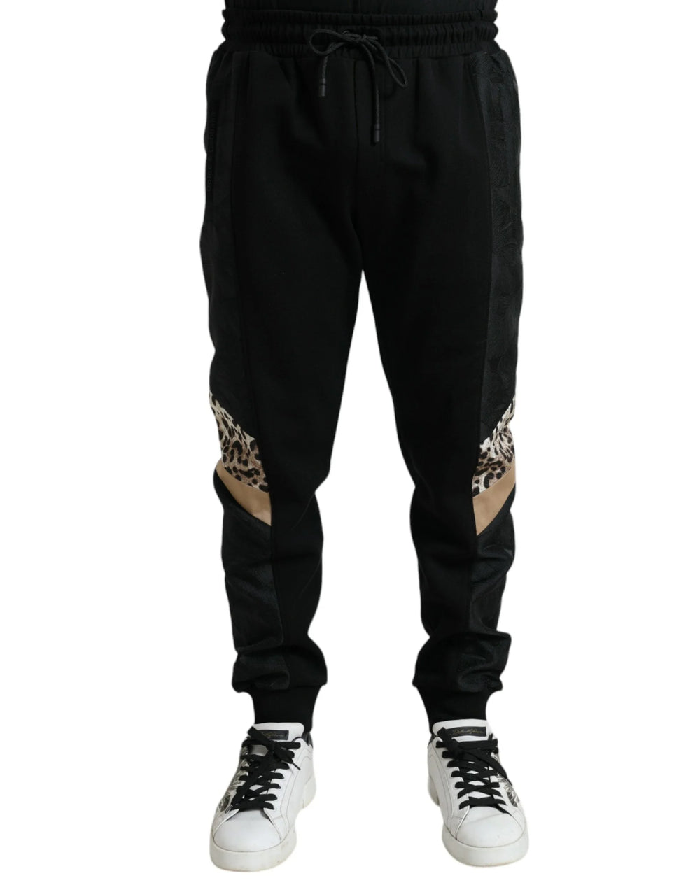 Dolce & Gabbana Black Cotton Slim Stretch Jogger Pants - IT54 | XL - Joggers