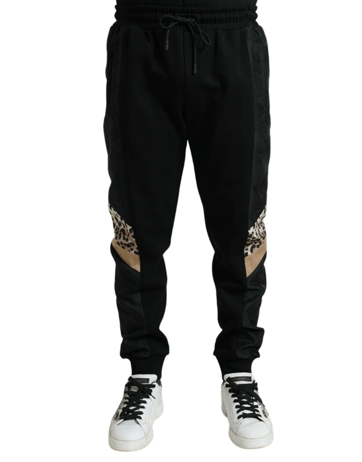 Dolce & Gabbana Black Cotton Slim Stretch Jogger Pants - IT54 | XL - Joggers