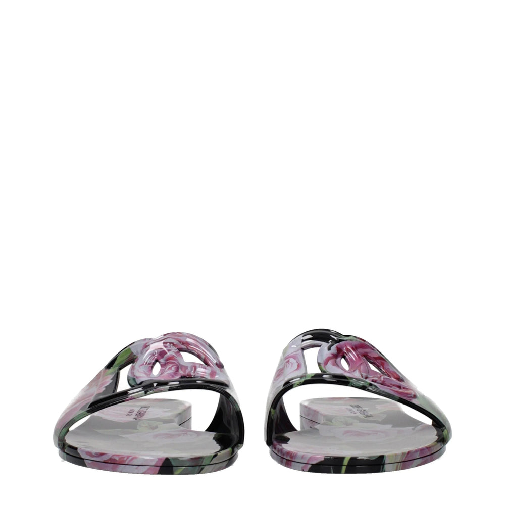 Dolce & Gabbana Black Cotton Slippers - EU36/US6