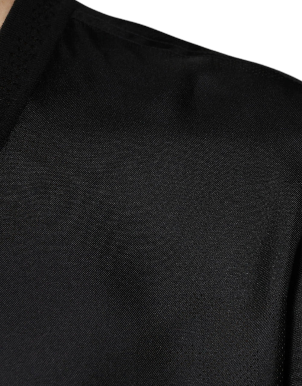 Dolce & Gabbana Black Cotton Square Neck Short Sleeve T-shirt - IT50 | L - T-Shirts